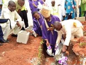 Laying of the foundation of the New Father's House by his Grace Most Reverend Adewale Martins