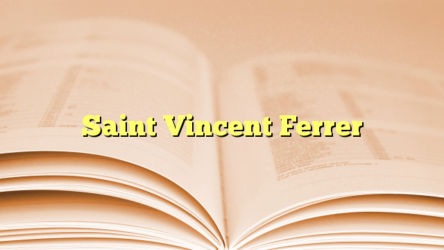 Saint Vincent Ferrer